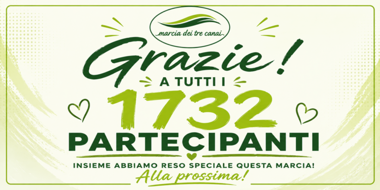 Marcia dei Tre Canai 2026: il nostro record, la vostra festa